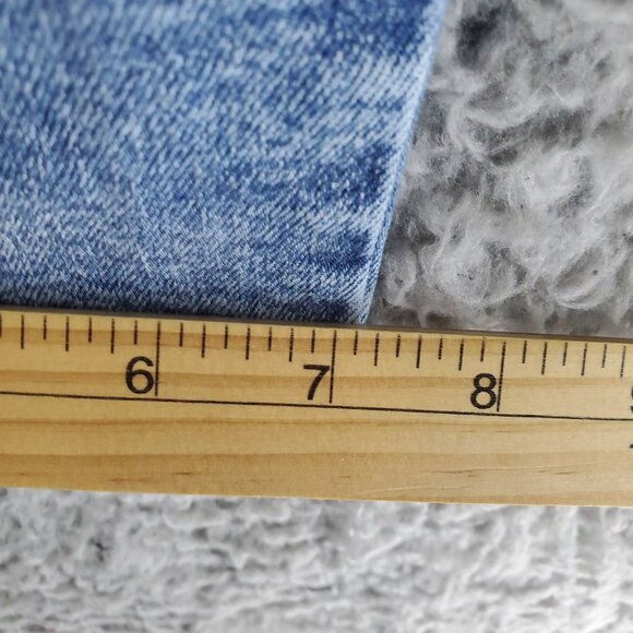 A.N.A Jeans Womens Size 16 Blue High-Rise Straight Distressed Denim - Picture 8 of 12